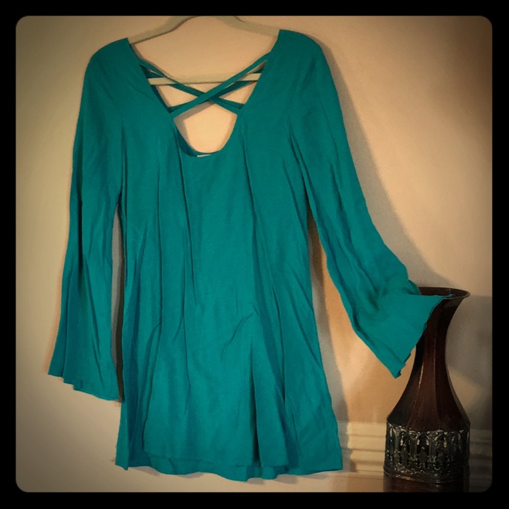 Tobi adorable boutique style women's Teal dress